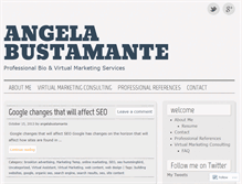 Tablet Screenshot of angelabustamante.com